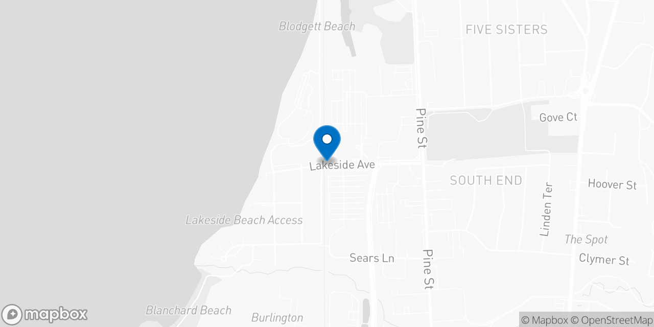 Map showing the location of the Social Security office in Burlington, VT