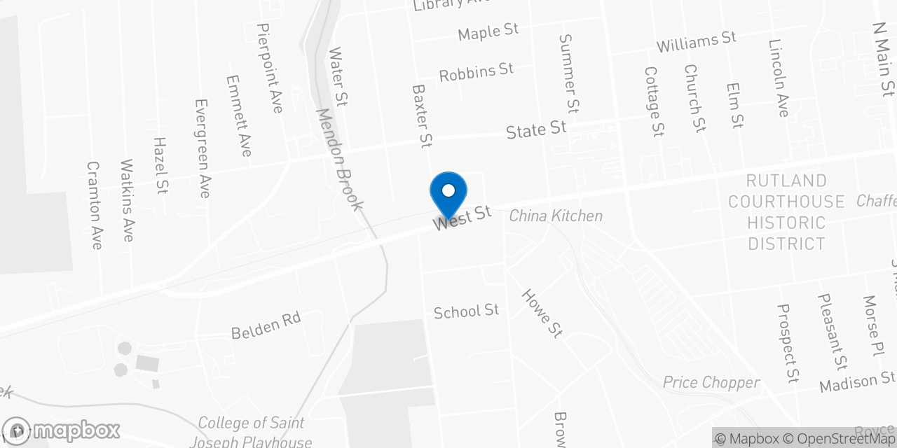Map showing the location of the Social Security office in Rutland, VT