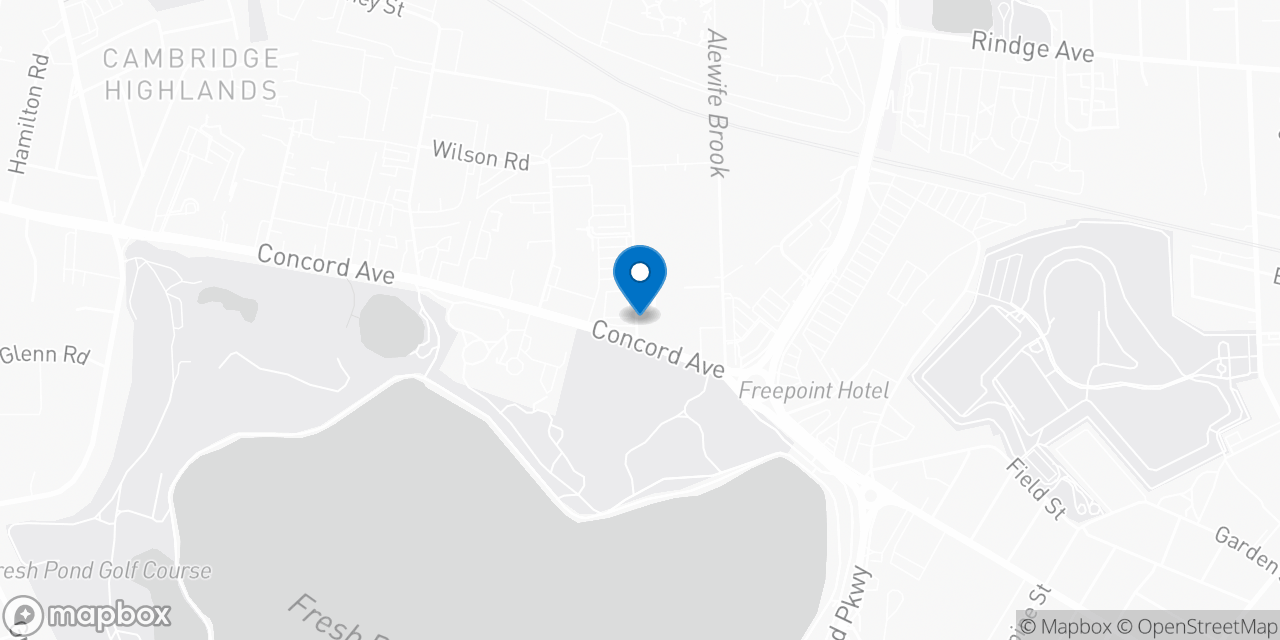 Map showing the location of the Social Security office in Cambridge, MA