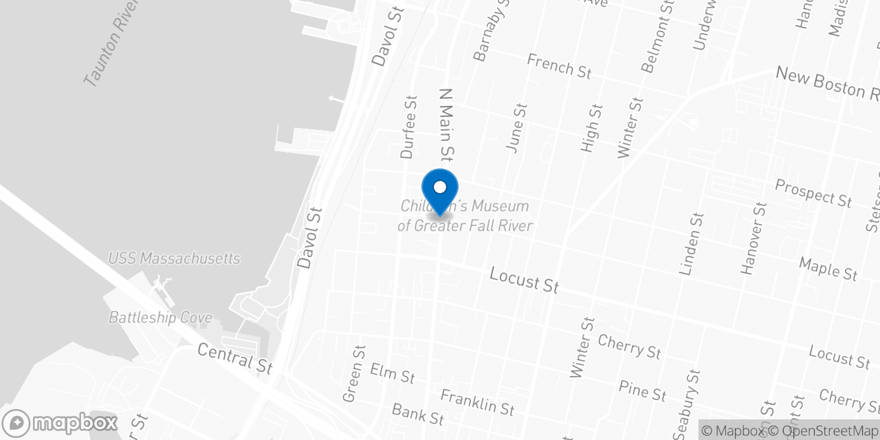 Map showing the location of the Social Security office in Fall River, MA