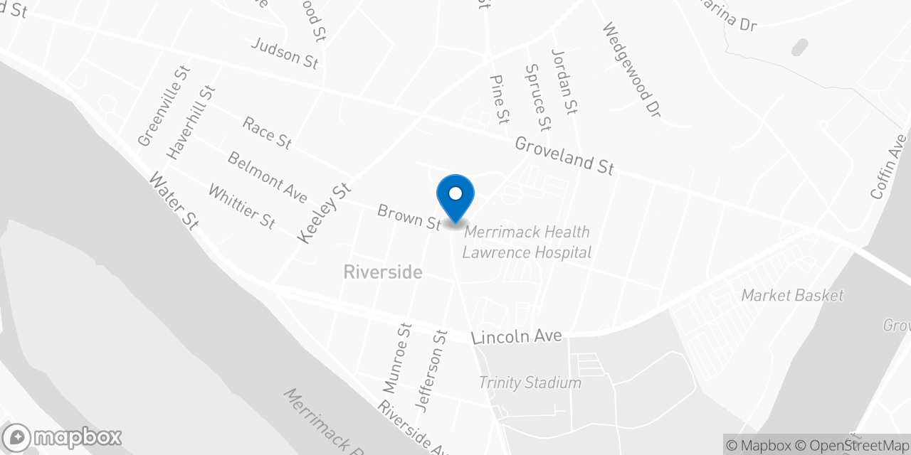 Map showing the location of the Social Security office in Haverhill, MA