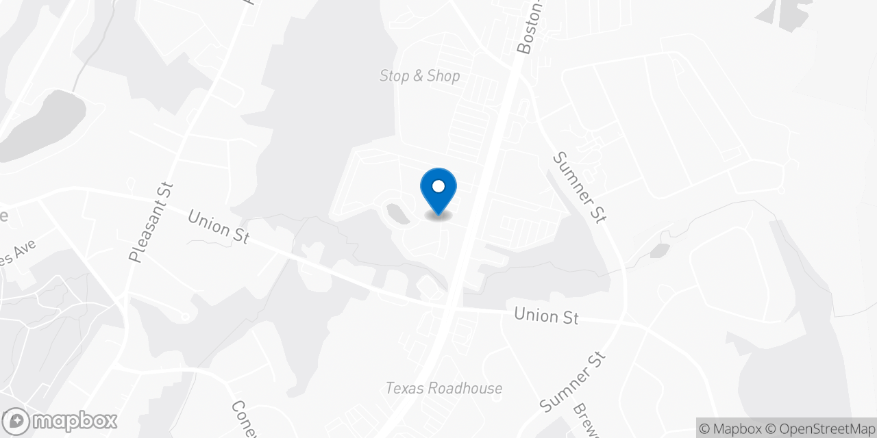 Map showing the location of the Social Security office in Norwood, MA