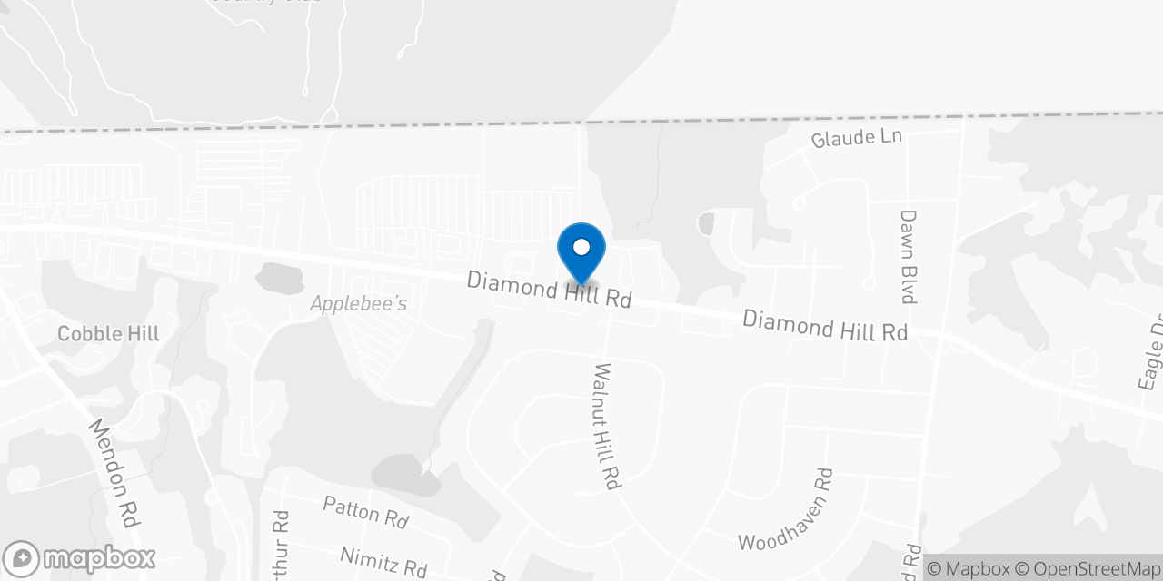 Map showing the location of the Social Security office in Woonsocket, RI
