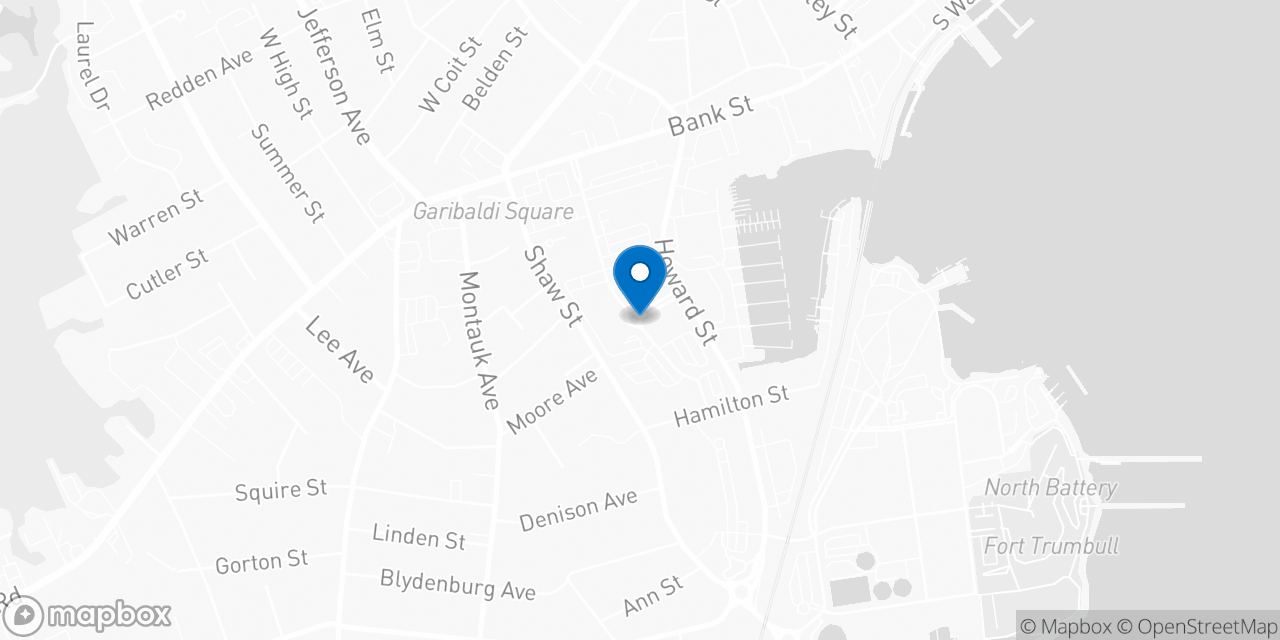 Map showing the location of the Social Security office in New London, CT