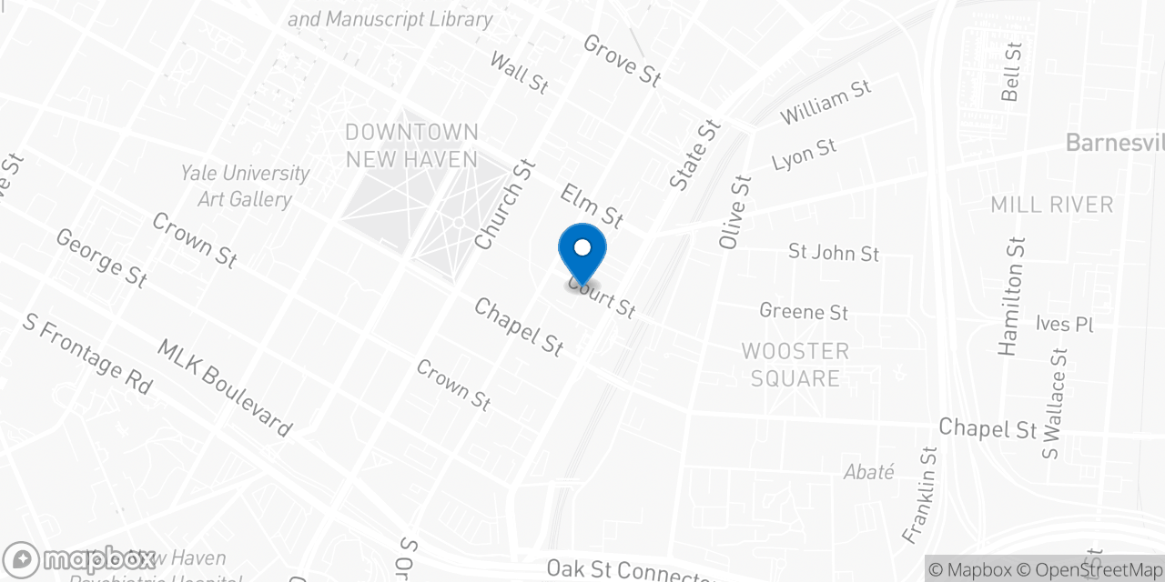 Map showing the location of the Social Security office in New Haven, CT