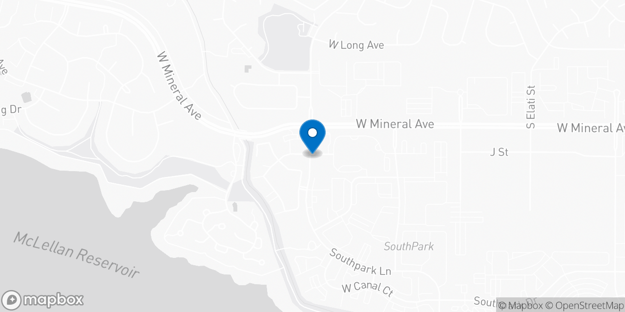 Map showing the location of the Social Security office in Littleton, CO