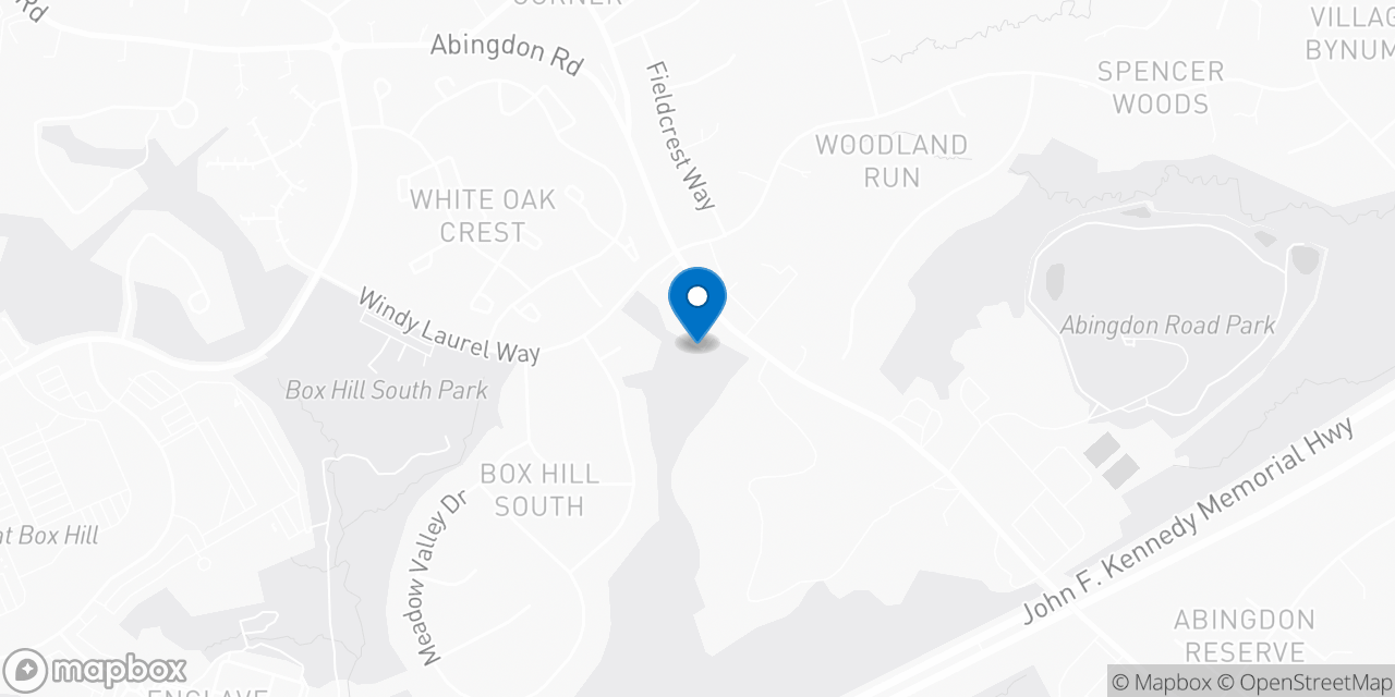 Map showing the location of the Social Security office in Abingdon, MD
