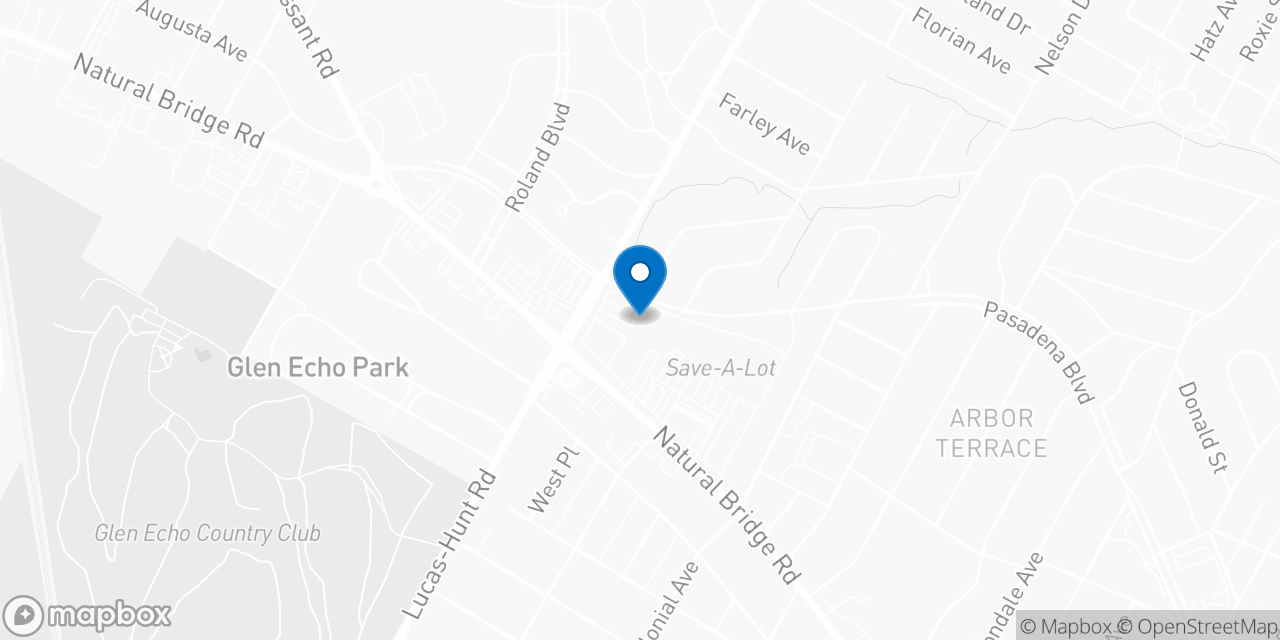 Map showing the location of the Social Security office in Saint Louis, MO