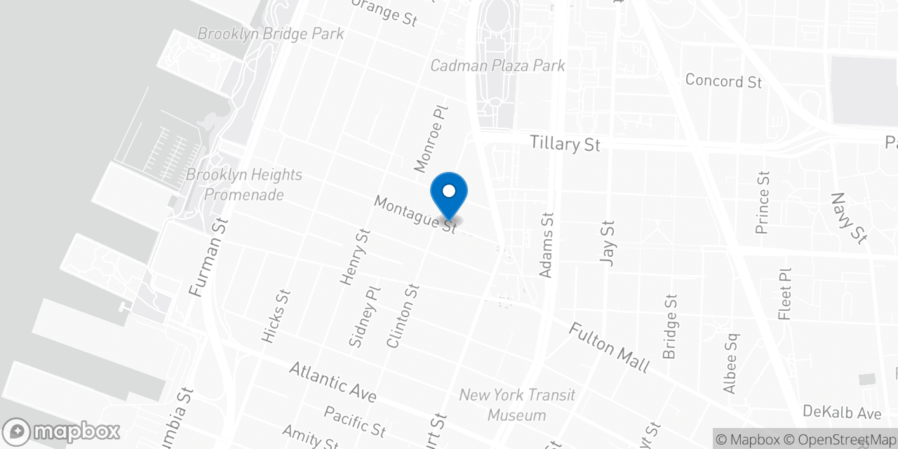 Map showing the location of the Social Security office in Brooklyn, NY