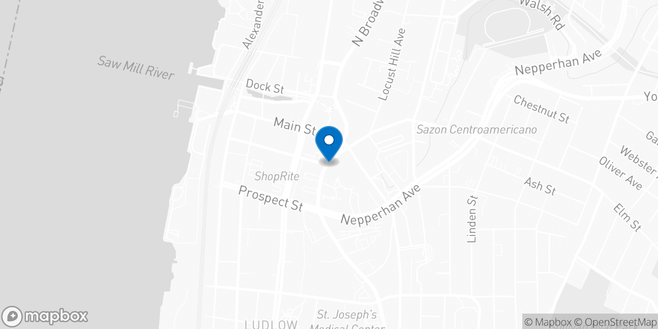 Map showing the location of the Social Security office in Yonkers, NY