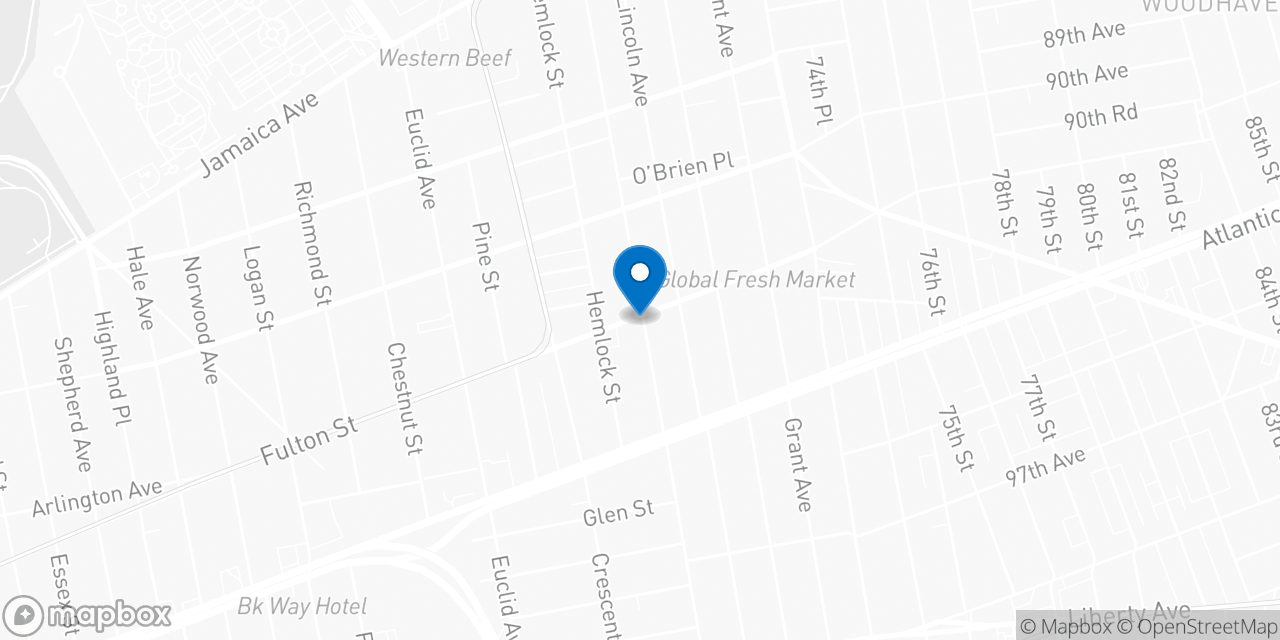 Map showing the location of the Social Security office in Brooklyn, NY
