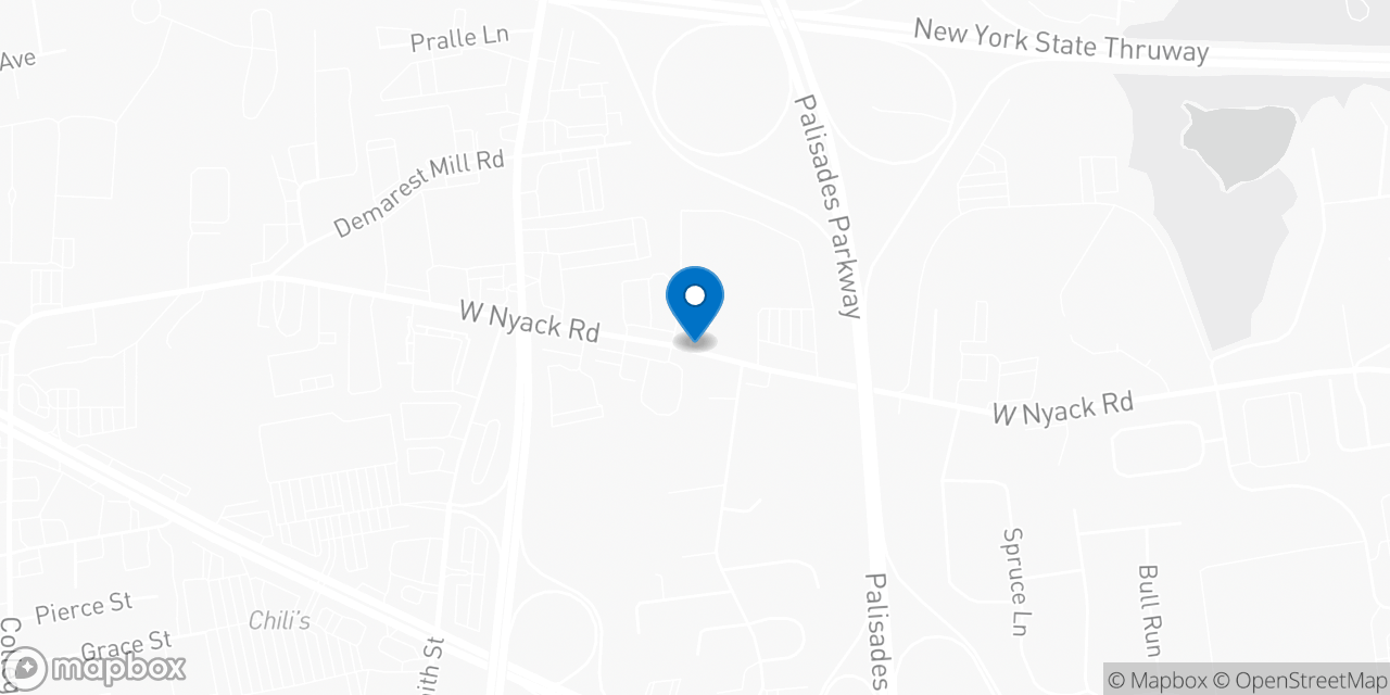 Map showing the location of the Social Security office in West Nyack, NY