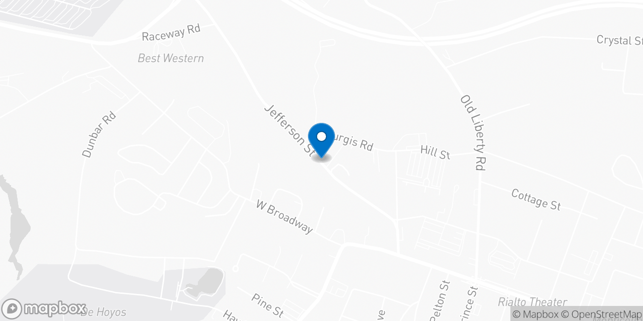 Map showing the location of the Social Security office in Monticello, NY