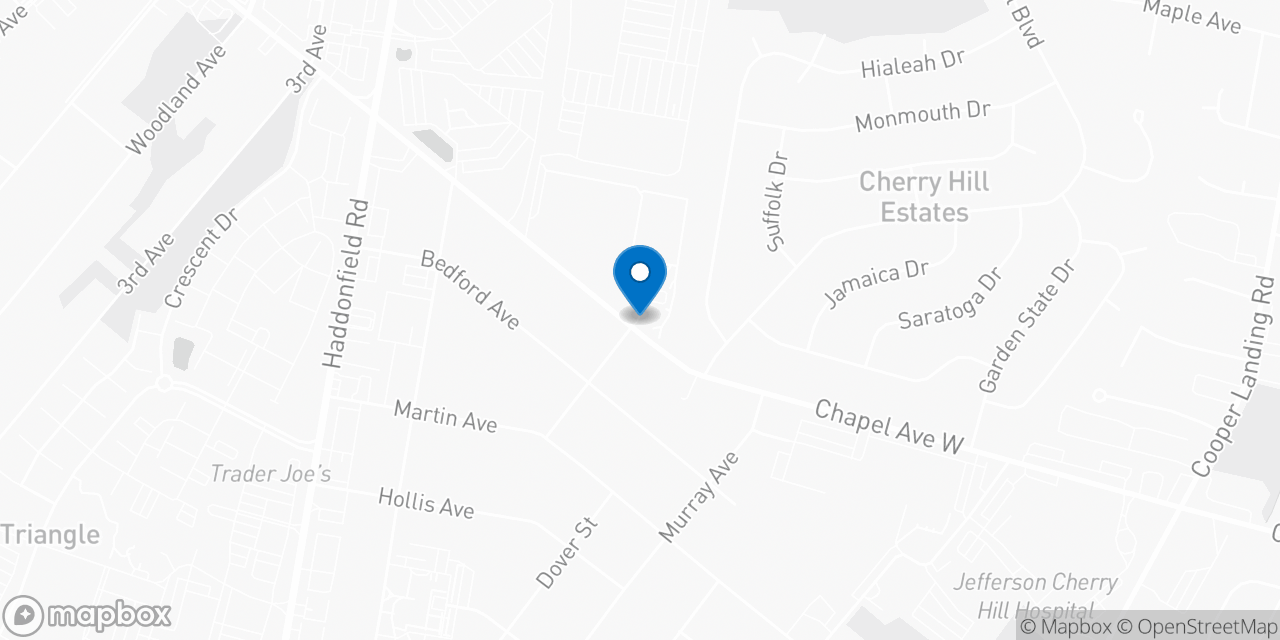 Map showing the location of the Social Security office in Cherry Hill, NJ