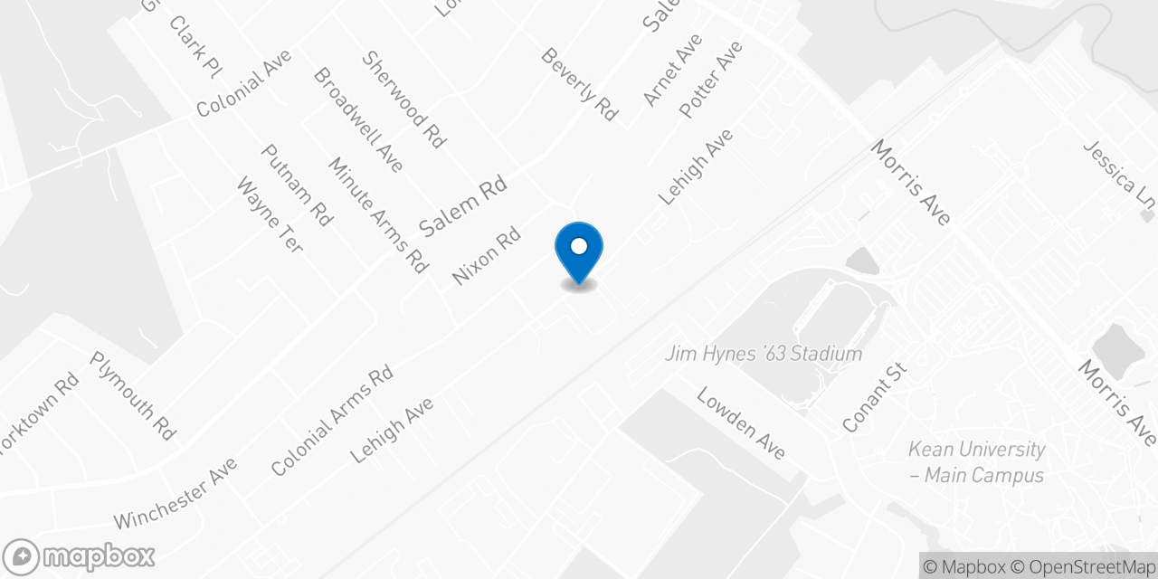 Map showing the location of the Social Security office in Union, NJ