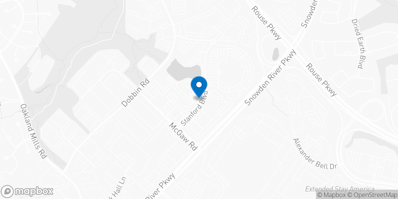 Map showing the location of the Social Security office in Columbia, MD
