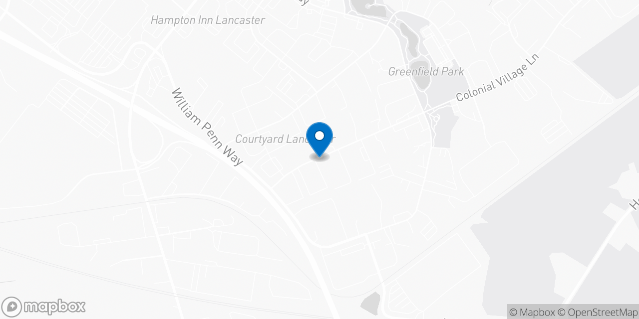 Map showing the location of the Social Security office in Lancaster, PA