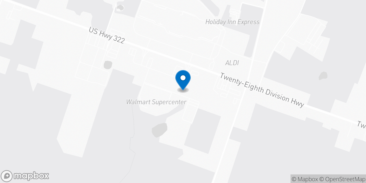 Map showing the location of the Social Security office in Cranberry, PA