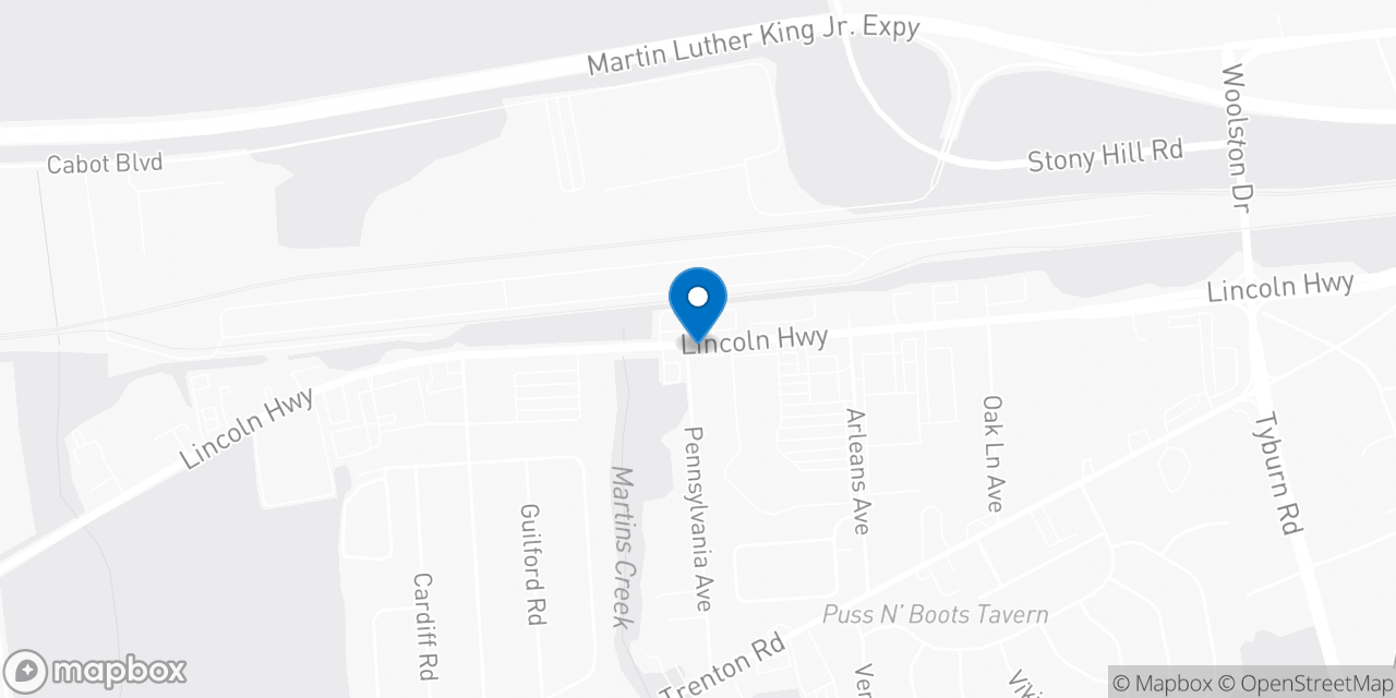 Map showing the location of the Social Security office in Fairless Hills, PA