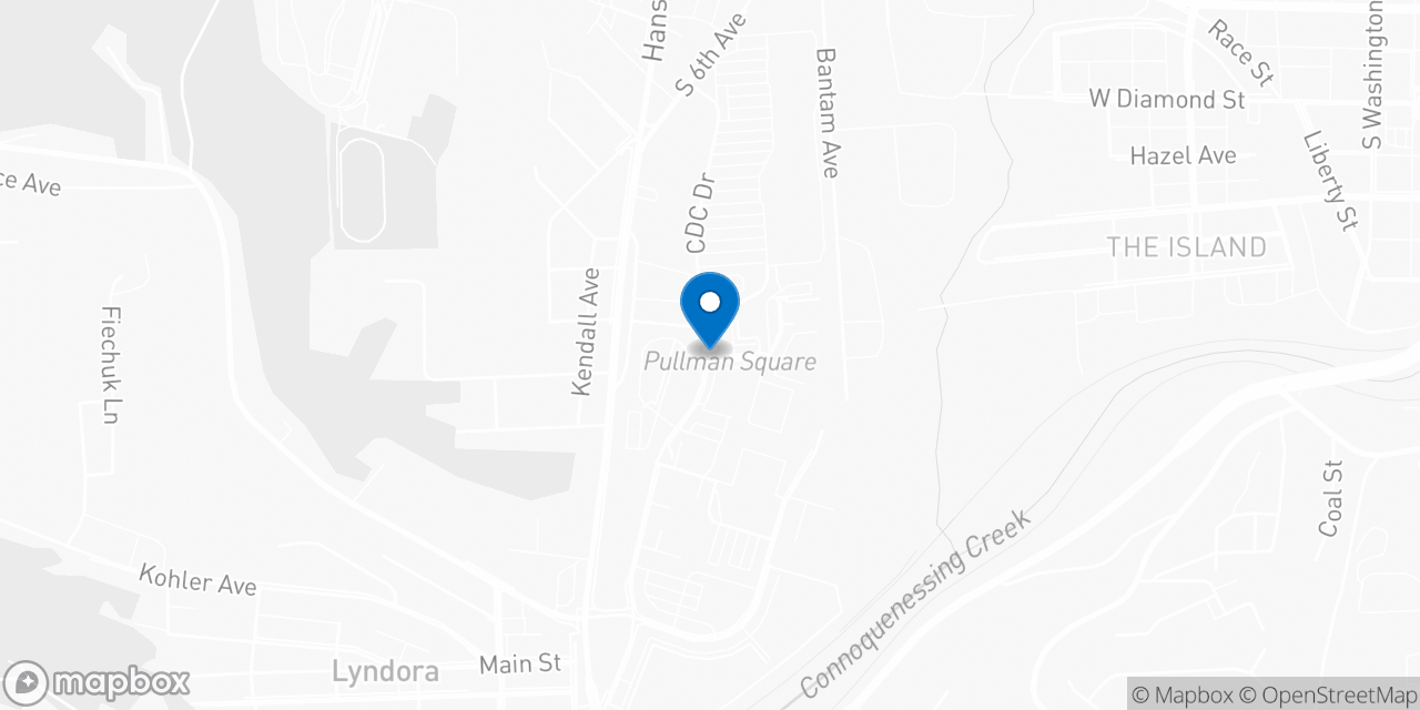 Map showing the location of the Social Security office in Butler, PA