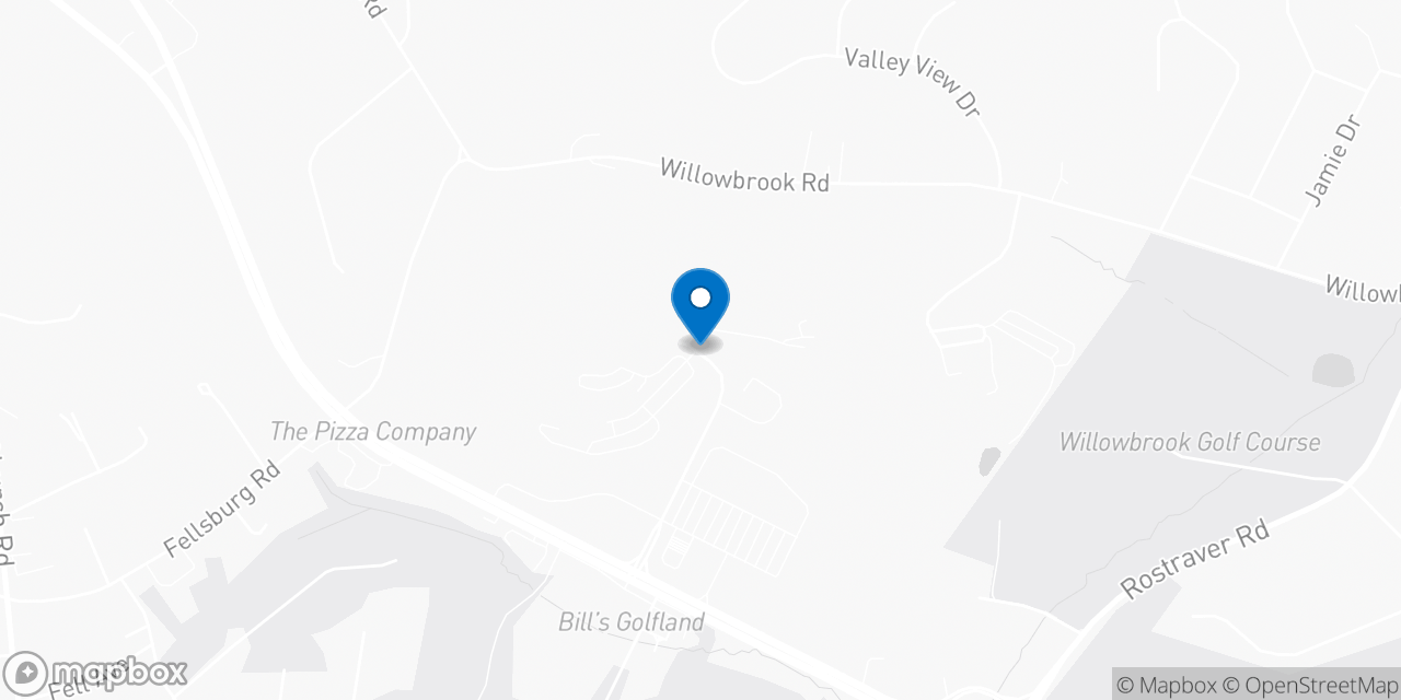 Map showing the location of the Social Security office in Rostraver Twp, PA