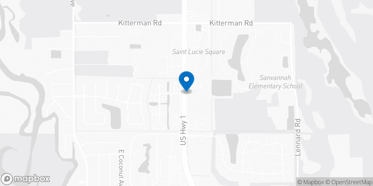 Map showing the location of the Social Security office in Port St Lucie, FL