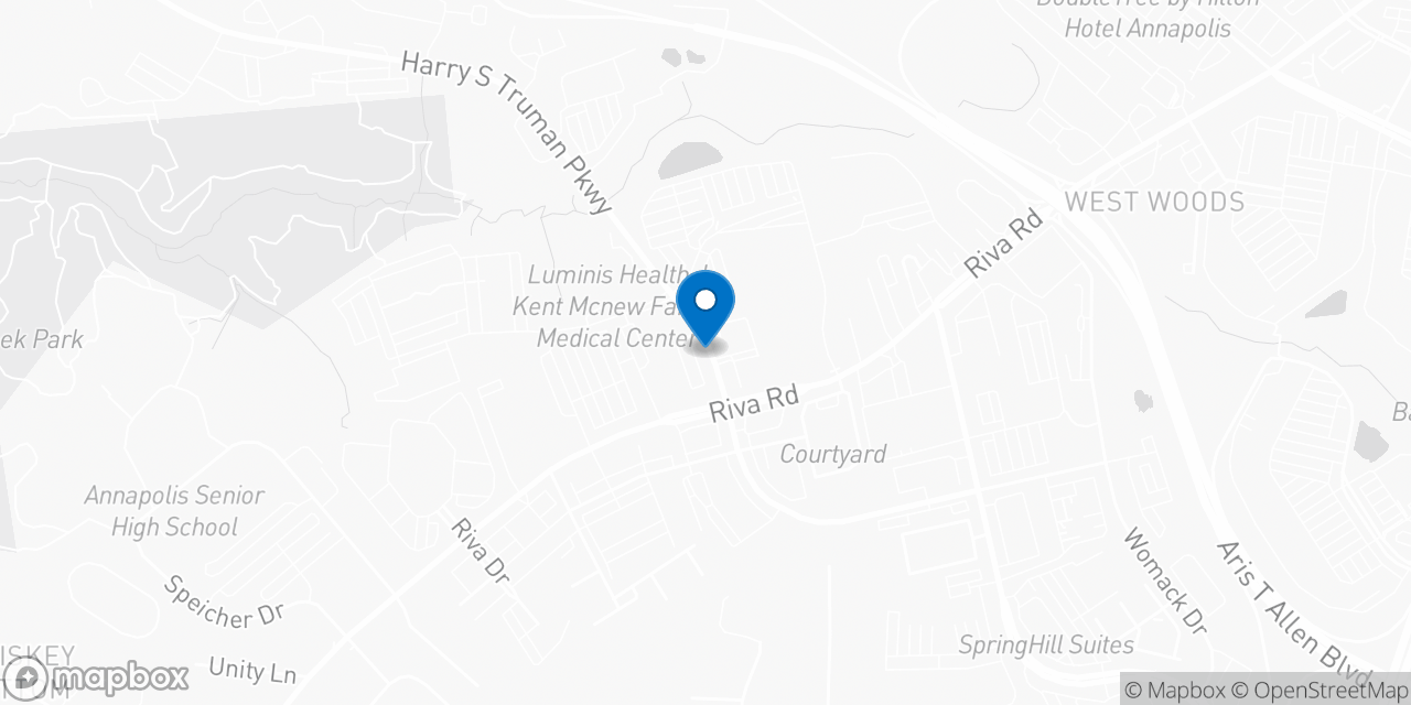 Map showing the location of the Social Security office in Annapolis, MD