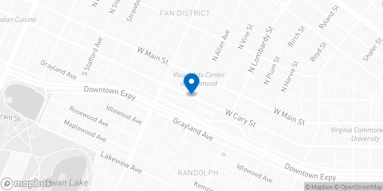 Map showing the location of the Social Security office in Richmond, VA