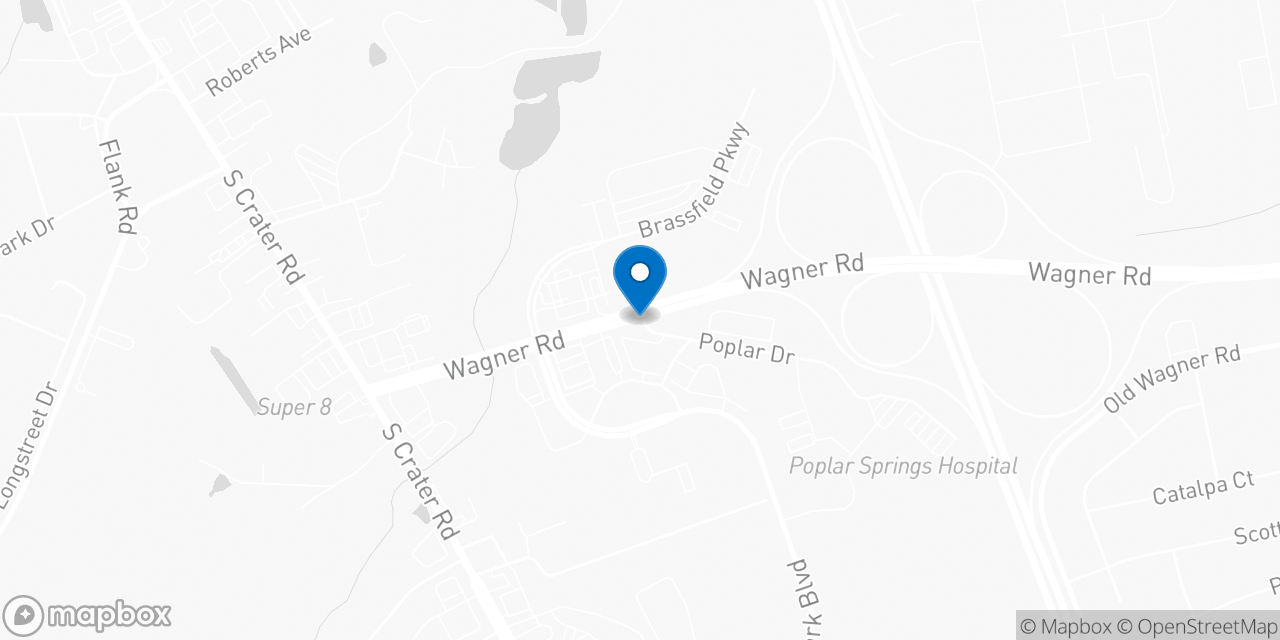 Map showing the location of the Social Security office in Petersburg, VA