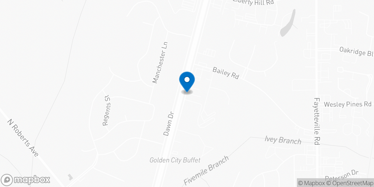 Map showing the location of the Social Security office in Lumberton, NC