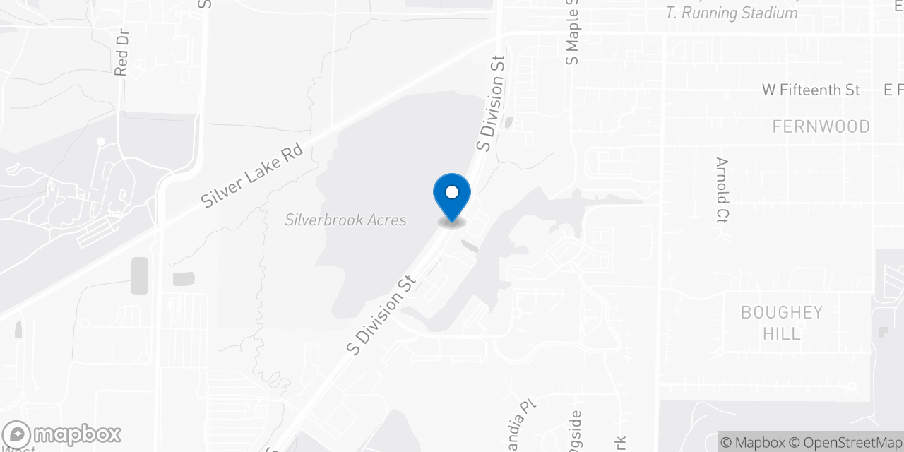 Map showing the location of the Social Security office in Traverse City, MI