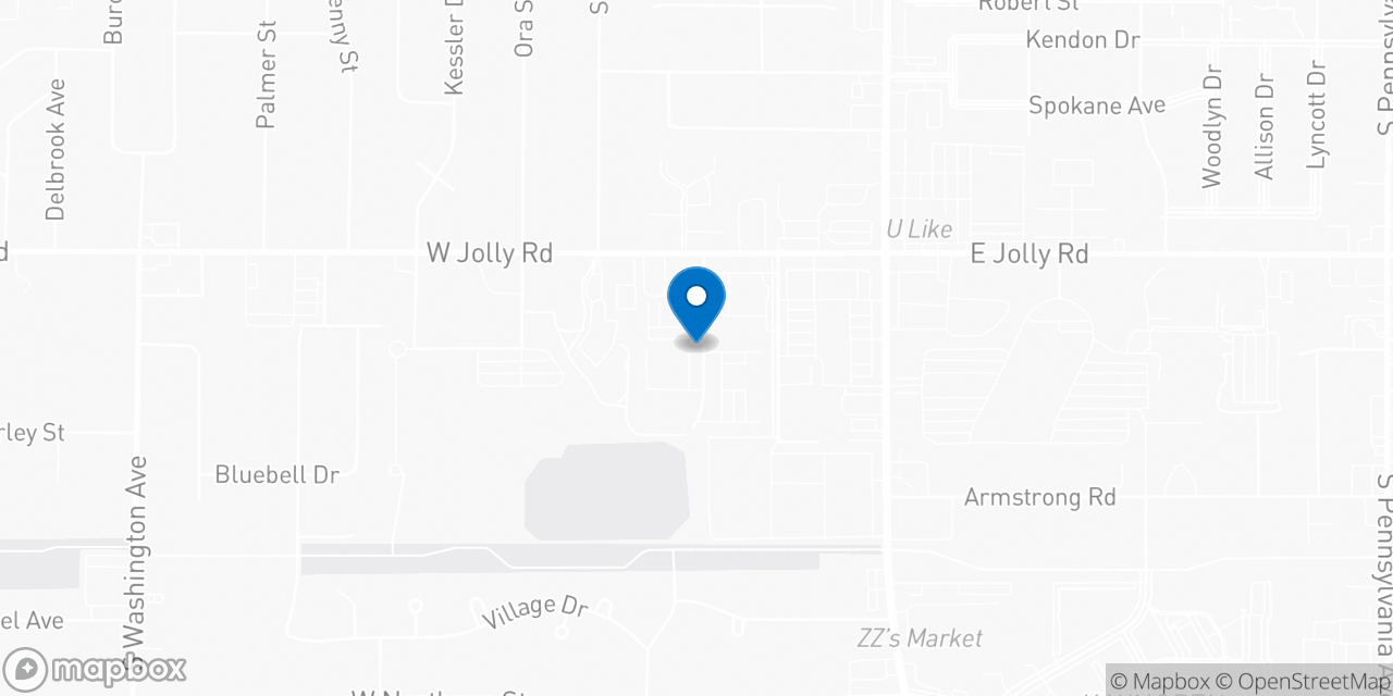 Map showing the location of the Social Security office in Lansing, MI