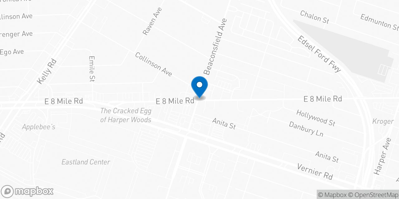 Map showing the location of the Social Security office in Saint Clair Shores, MI