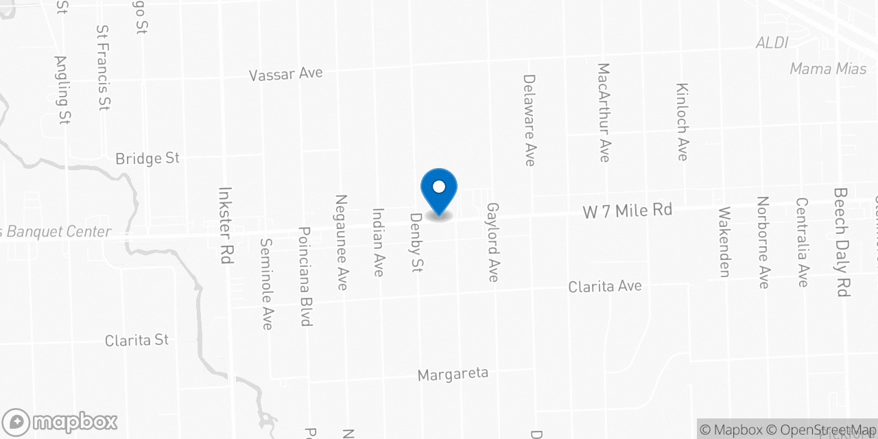 Map showing the location of the Social Security office in Redford, MI