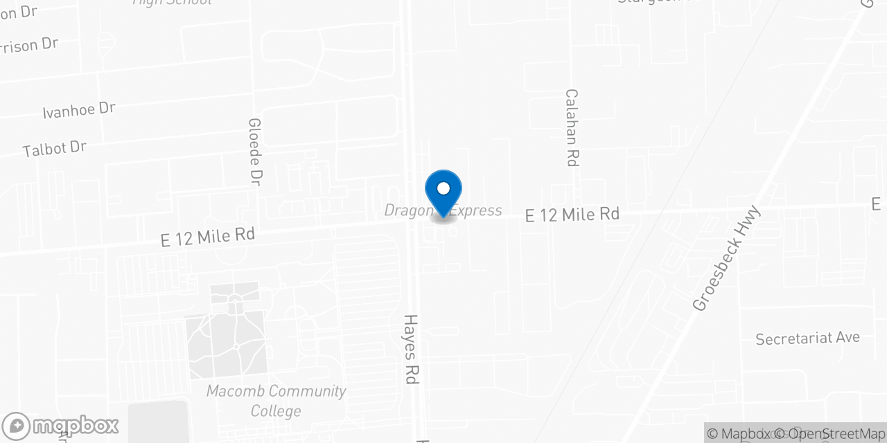 Map showing the location of the Social Security office in Roseville, MI