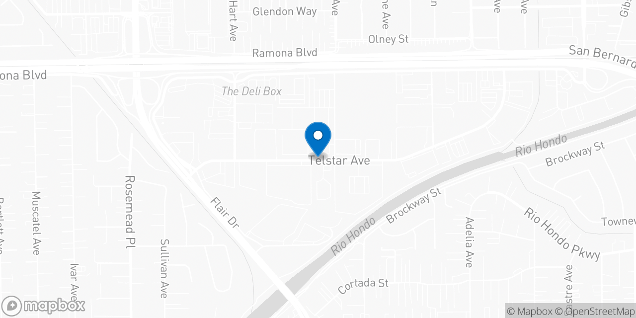 Map showing the location of the Social Security office in El Monte, CA