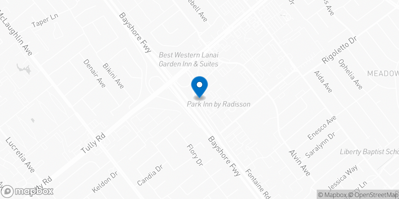 Map showing the location of the Social Security office in San Jose, CA