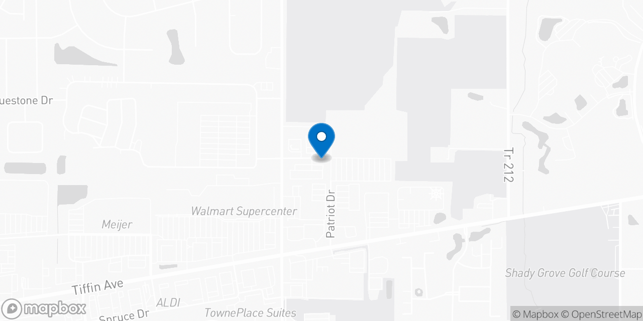 Map showing the location of the Social Security office in Findlay, OH