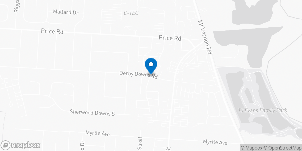 Map showing the location of the Social Security office in Newark, OH
