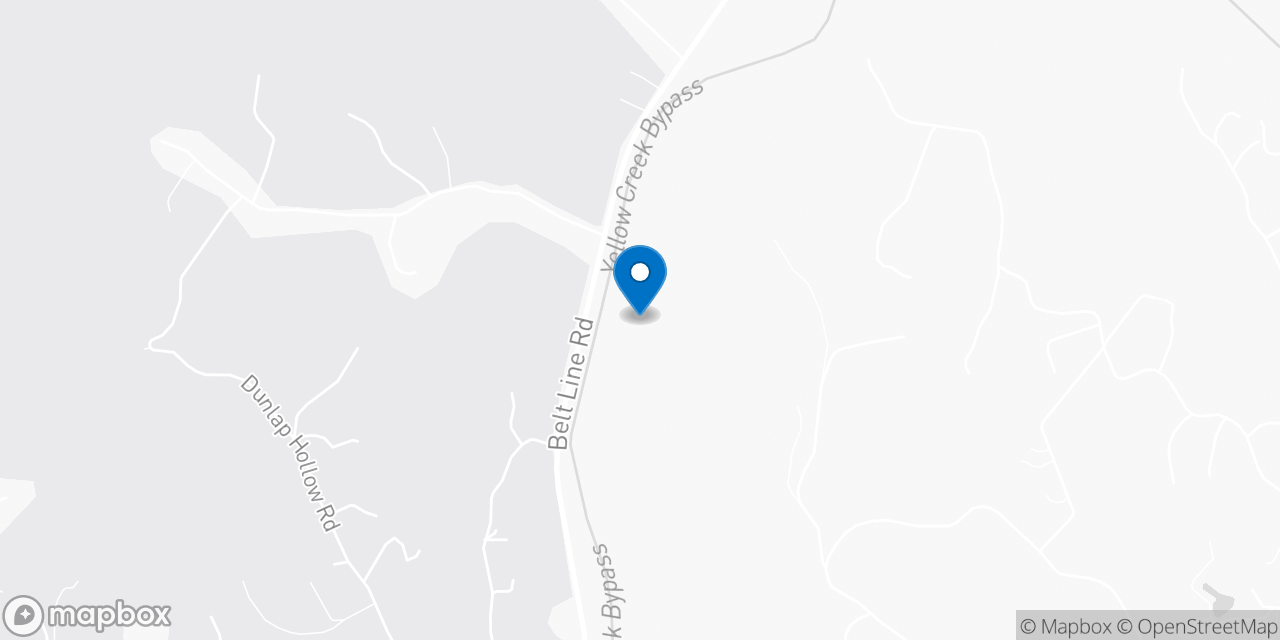 Map showing the location of the Social Security office in Middlesboro, KY