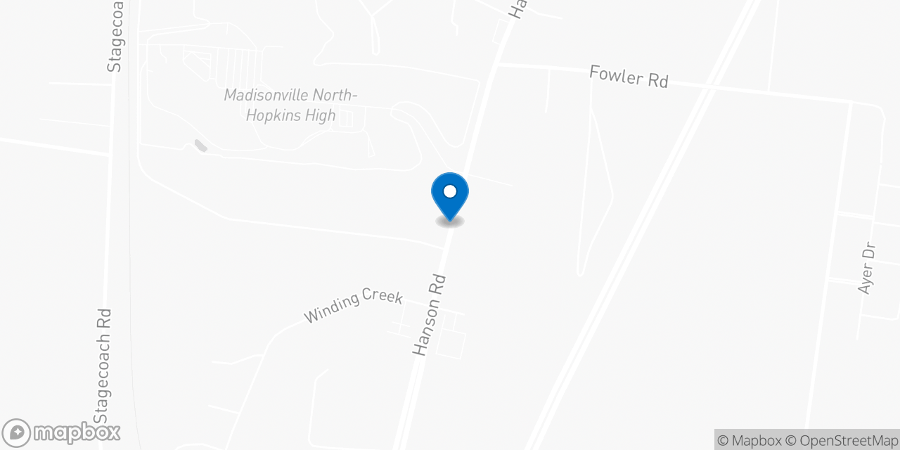 Map showing the location of the Social Security office in Madisonville, KY