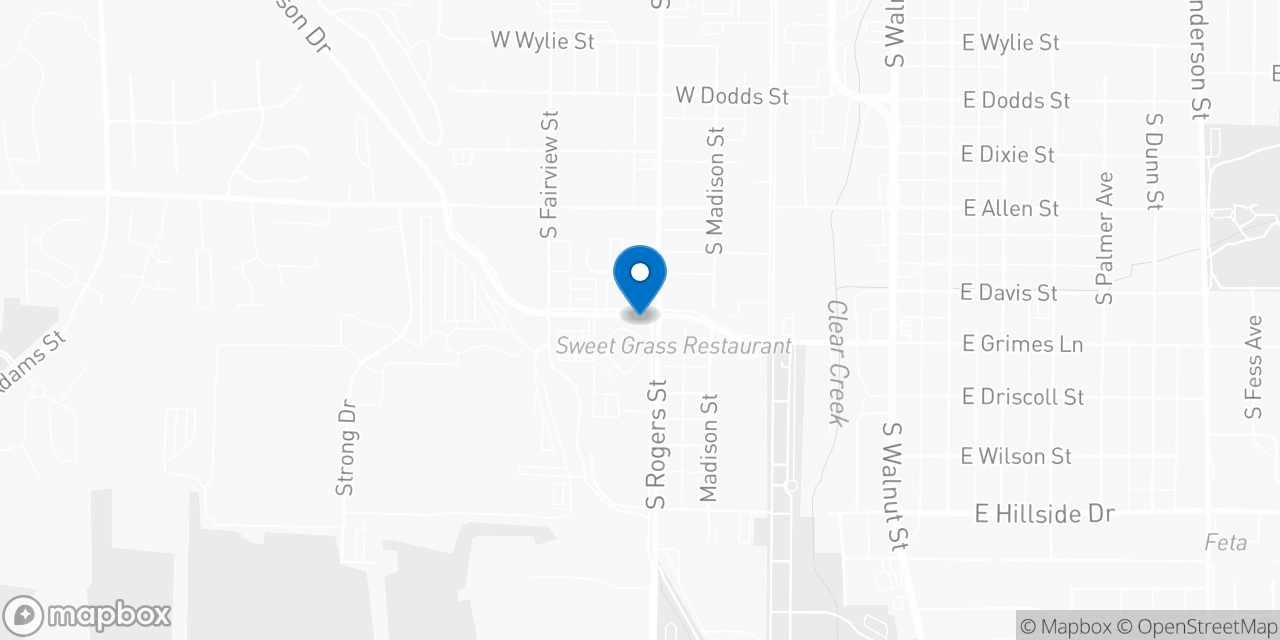 Map showing the location of the Social Security office in Bloomington, IN