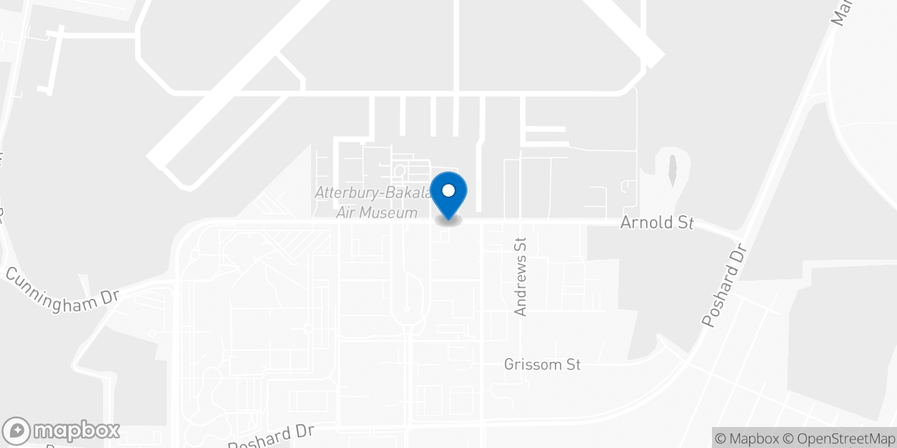 Map showing the location of the Social Security office in Columbus, IN