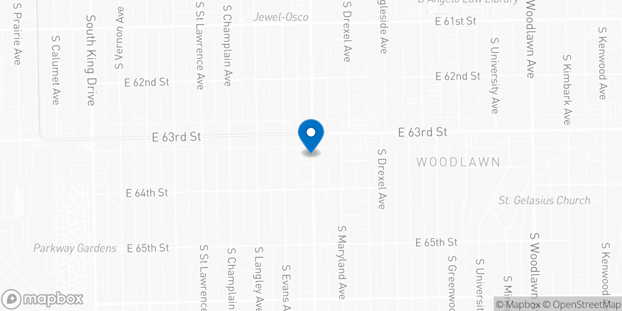 Map showing the location of the Social Security office in Chicago, IL