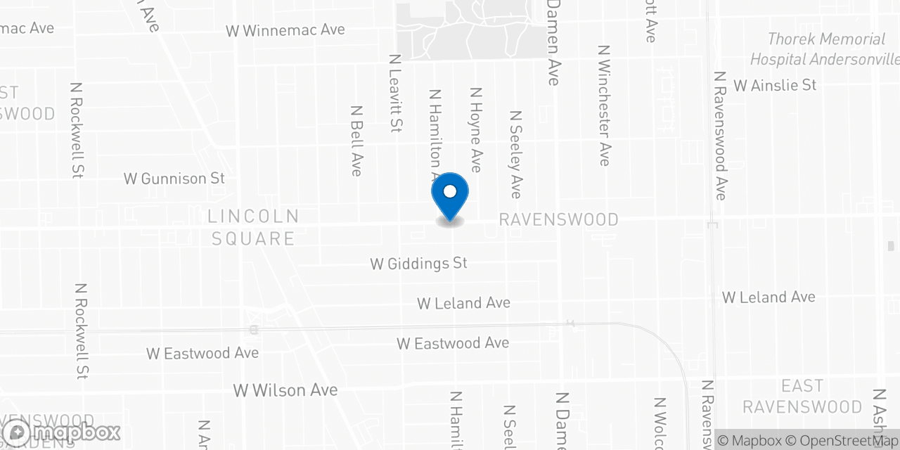 Map showing the location of the Social Security office in Chicago, IL