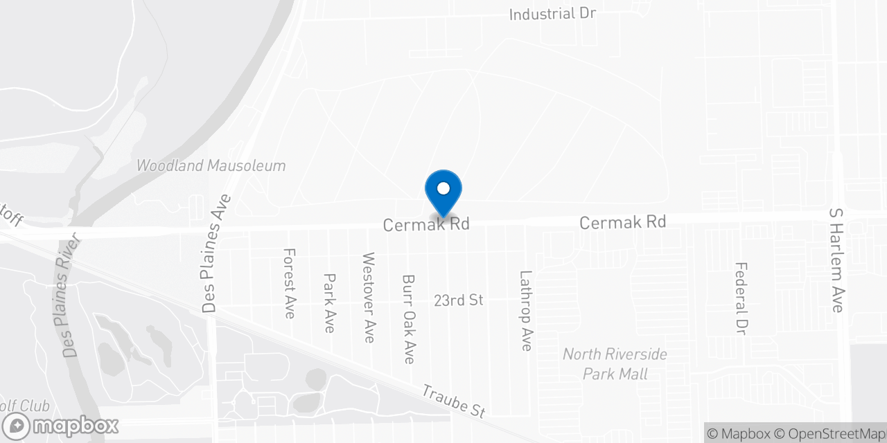 Map showing the location of the Social Security office in North Riverside, IL