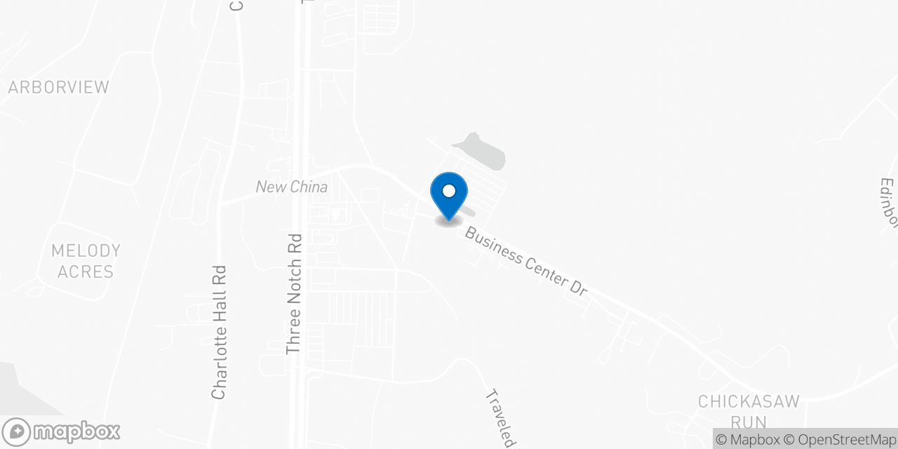 Map showing the location of the Social Security office in Charlotte Hall, MD