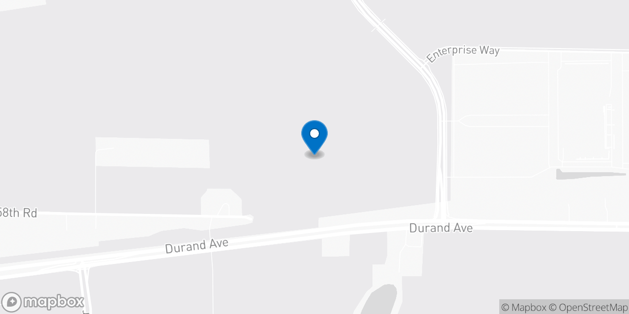 Map showing the location of the Social Security office in Mount Pleasant, WI