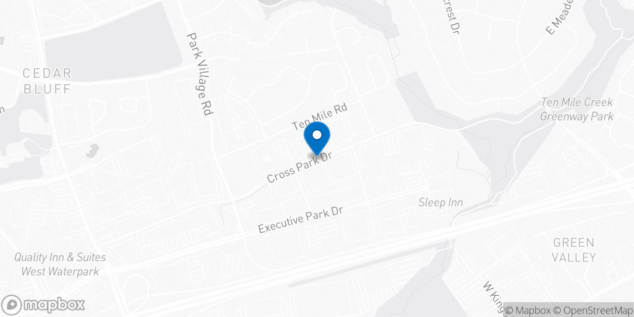 Map showing the location of the Social Security office in Knoxville, TN