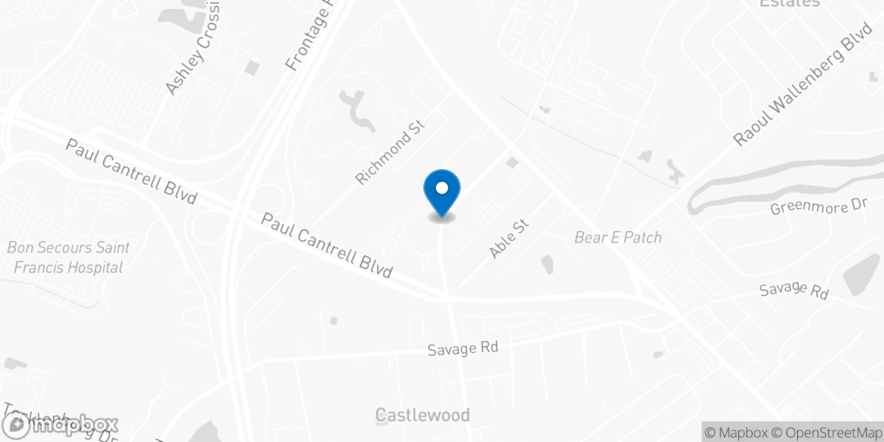 Map showing the location of the Social Security office in Charleston, SC